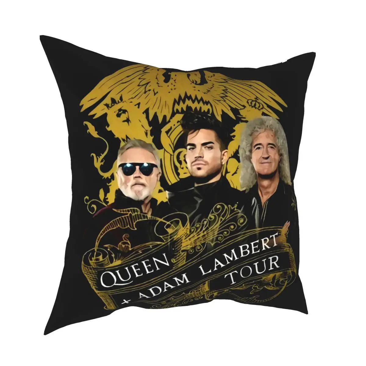 Queen Адам Ламберт Рапсодию Tour 2020 черный Размеры S 2Xl зимнее пальто унисекс Geek гот