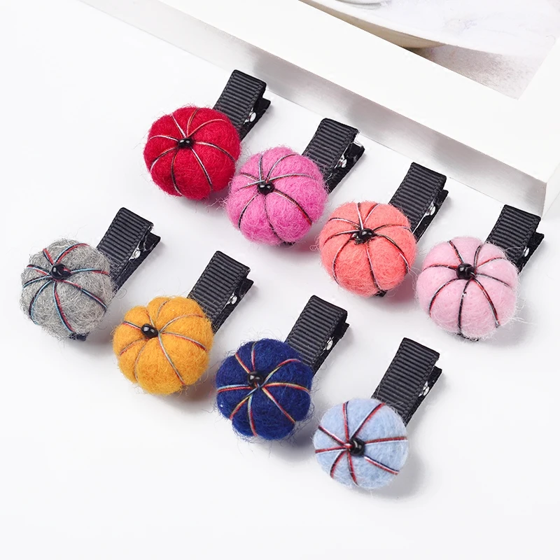 2 шт. Корейский Японский Модный комбинезон с тыквой заколки для волос девочек