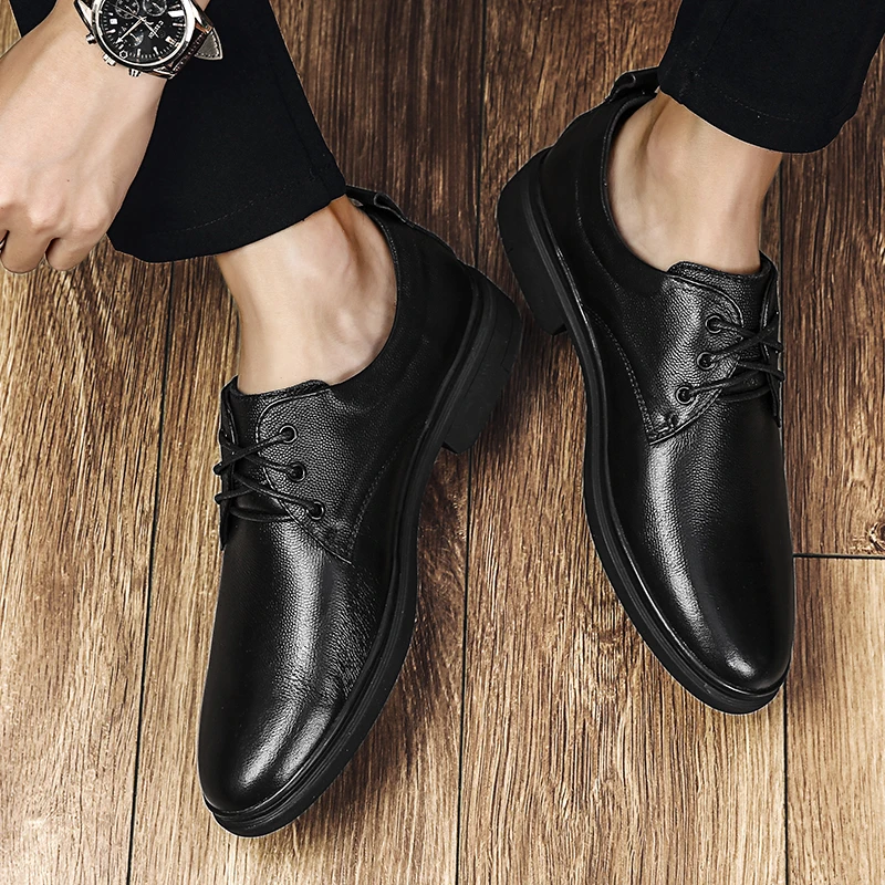 

Черные повседневные весенние мужские туфли; sapatos; Лидер продаж; zapatos; Новинка; cuero casuales; Дышащие мужские туфли для отдыха