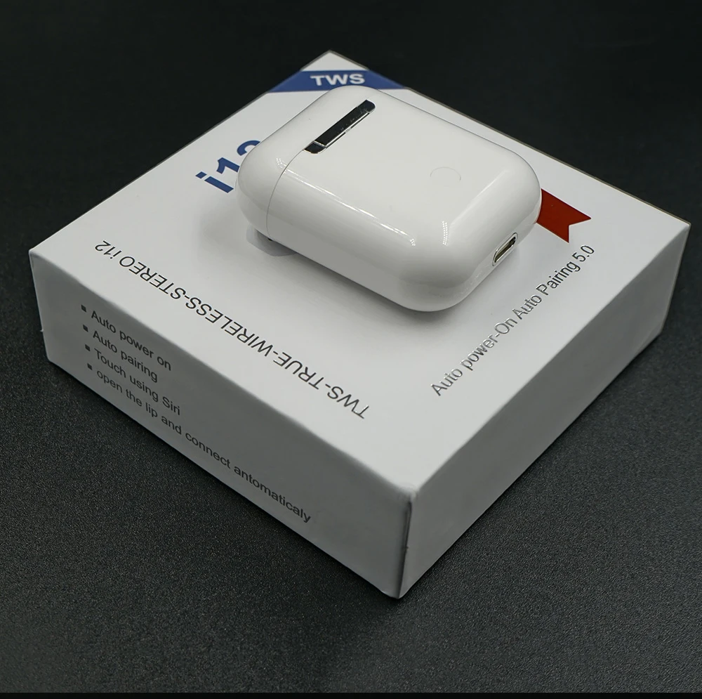 i12 B3 White I12 tws гарнитура, всплывающие Bluetooth наушники, сенсорное управление, беспроводные наушники, гарнитура, настоящие беспроводные наушники, стерео Tws - Цвет: i12 B3 White