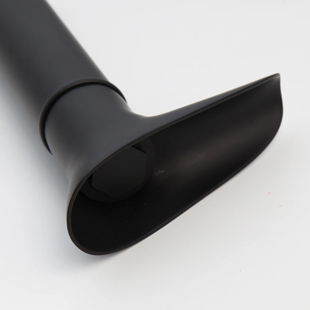 Автоматический сенсорный матовый черный смеситель KEMAIDI для раковины в ванную