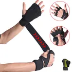 Перчатки для фитнеса, тяжелой атлетики, с регулируемой поддержкой запястья