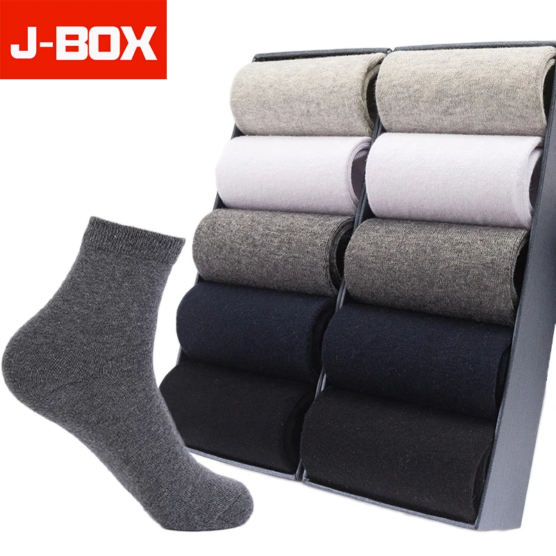 Casual Men's Business Socks For Men Cotton Brand Crew Black White Gray Long Male Socks New Warm Autumn Winter 1 5 10 pairs