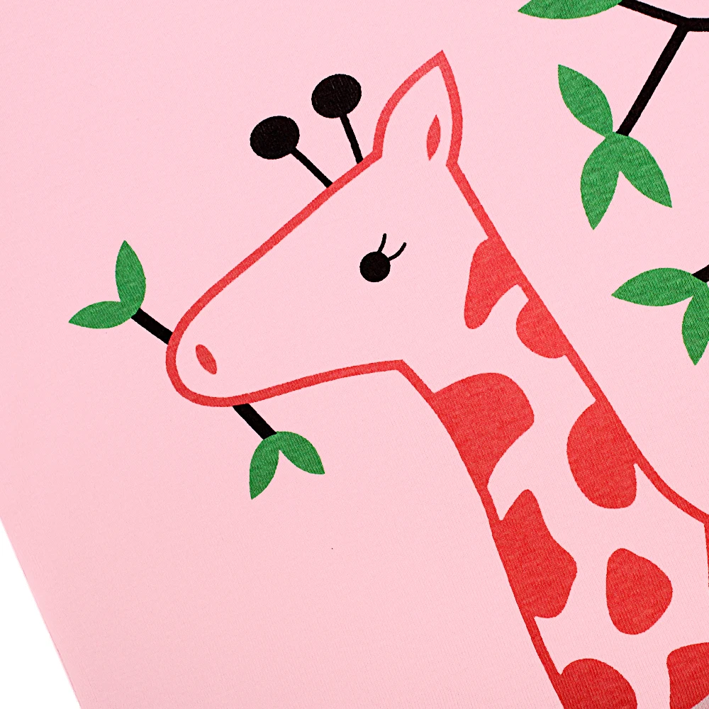 Пижама для мальчика и девочки с жирафом Детская комплект одежды детская пижама