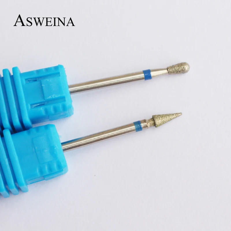 Алмазная дрель ASWEINA 8 типов для дизайна ногтей сверло фрезерования заусенцев