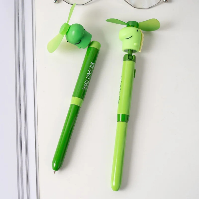 Прекрасный динозавр Вращающийся вентилятор гелевые ручки школьные офисные