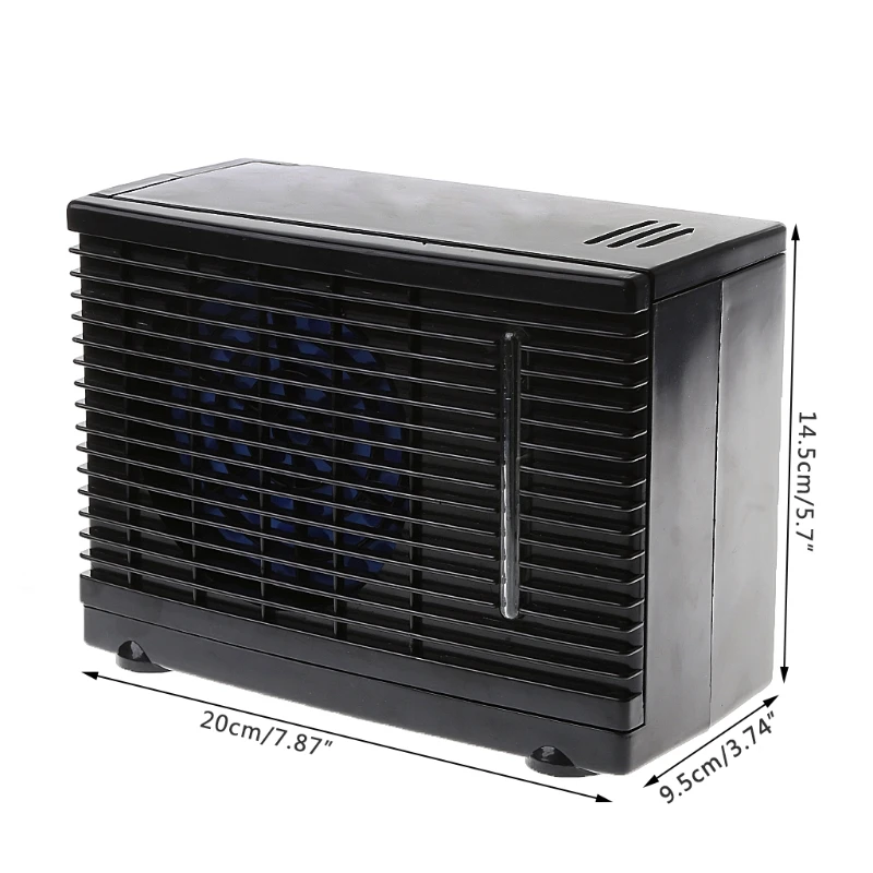 Adjustable 12V Car Air Conditioner  Cooler Cooling Fan Water Ice Evaporative