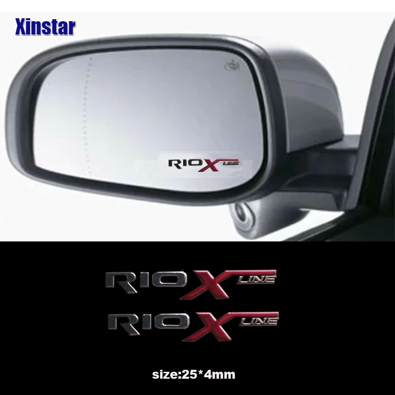 

Stainless Steel Car Decal Sticker For Kia Rio Xline