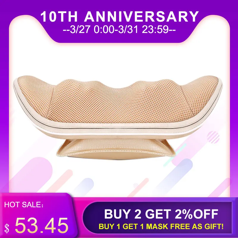 Электрическая многофункциональная Массажная подушка недорогой массажер для шеи