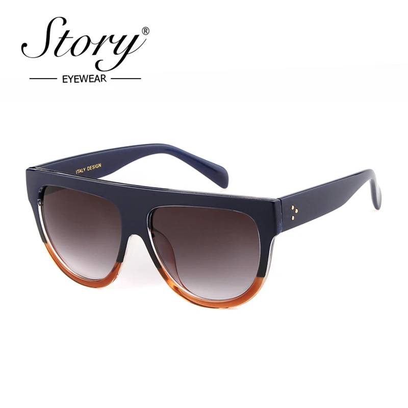 История 2018 негабаритные солнцезащитные очки с квадратными линзами Винтаж и