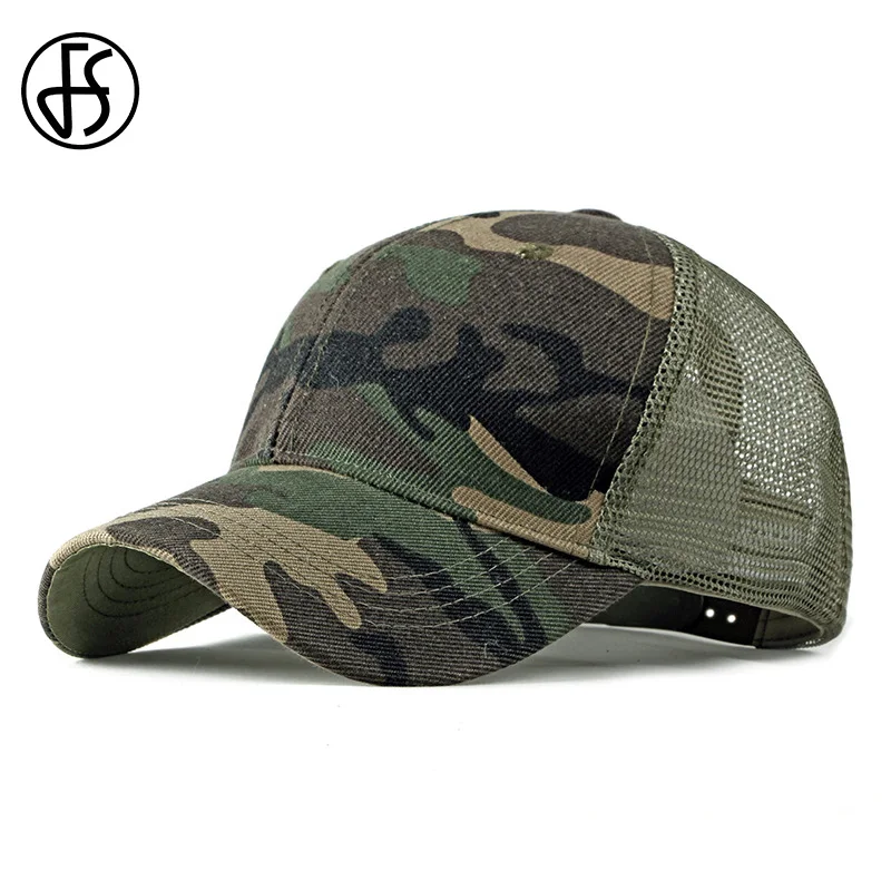Бейсболка FS с сетчатым снепбеком для мужчин и женщин модная зеленая хлопковая