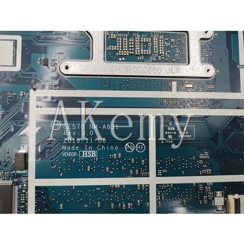 

Akemy NM-A831 Motherboard For Lenovo Thinkpad E570 E570C CE570 NM-A831 Laotop Mainboard with 3865U CPU