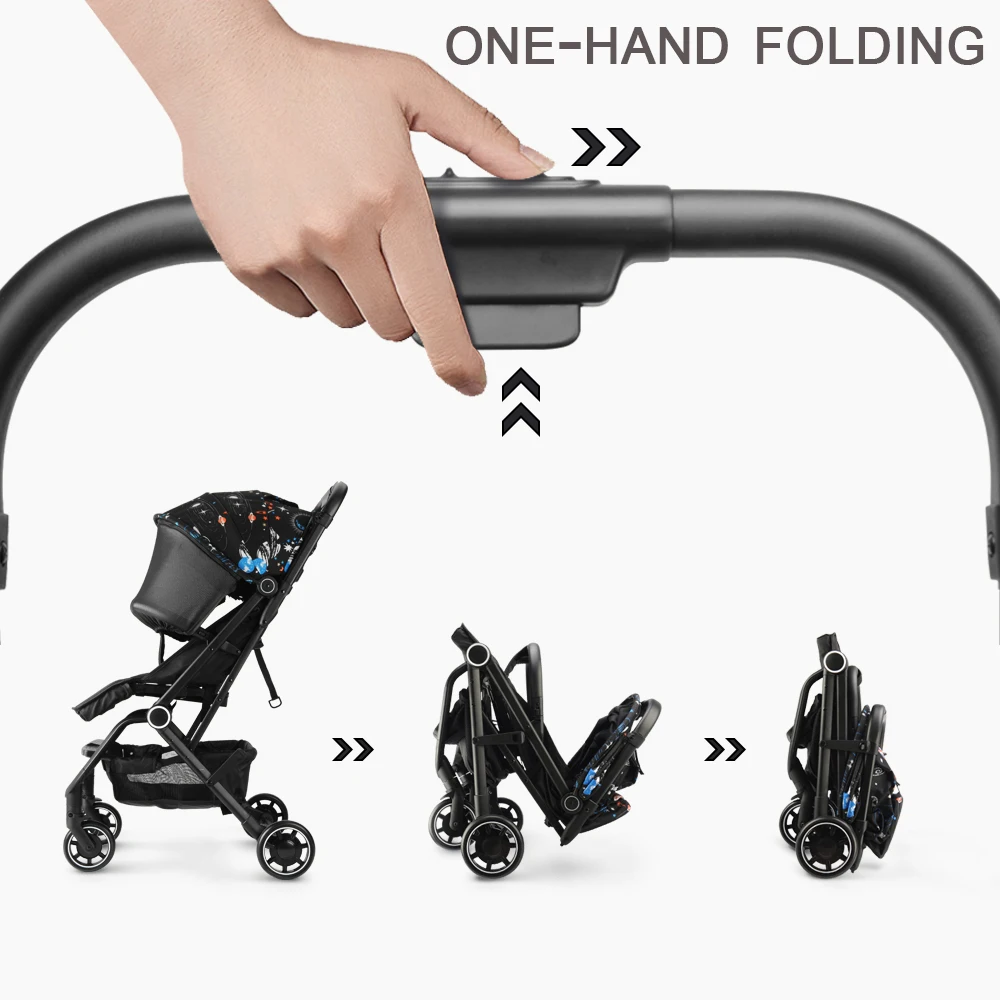 Детская коляска роскошная Складная компактная Легкая | Мать и ребенок