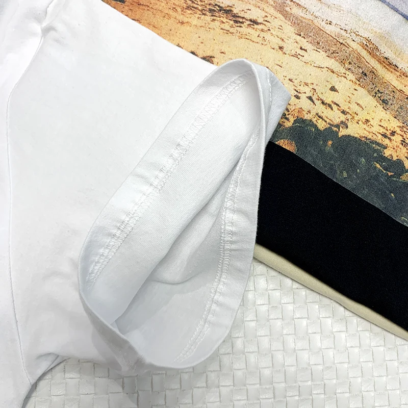 

2021SS Men's summer T-shirt 1:1 Jerry Lorenzo fashion brand landscape printing 100% cotton Tee hip hop loose Unisex short sleeve
