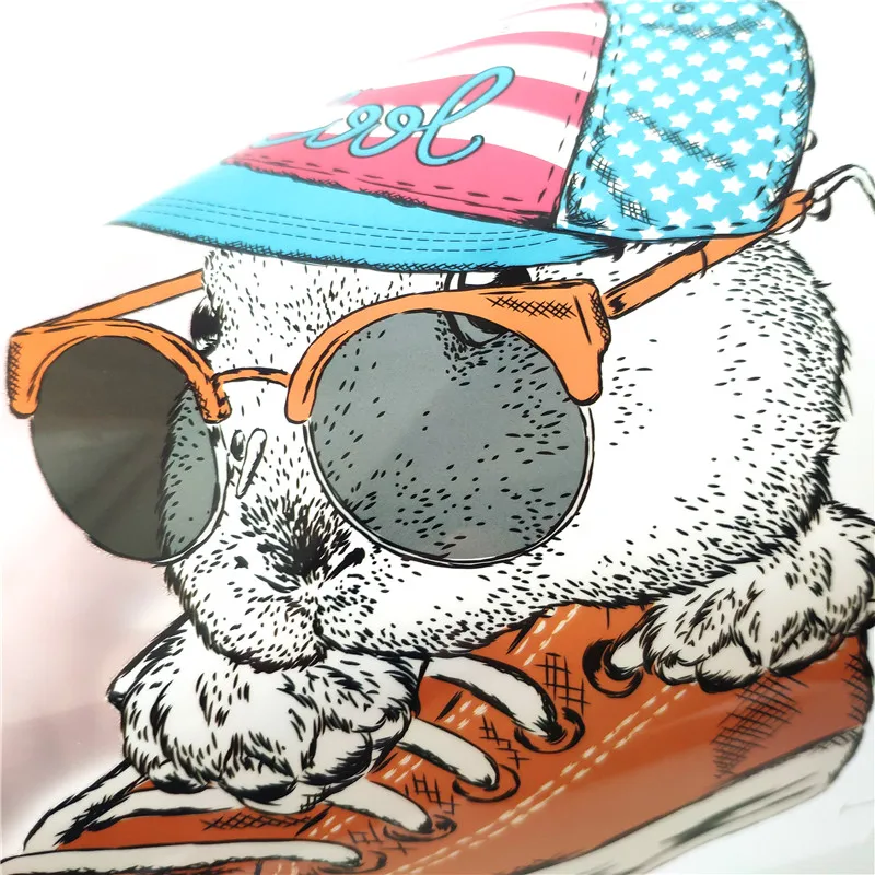 Модная Байкерская нашивка одежда 25 см обувь кролик шляпа Термотрансферная