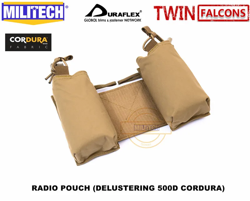 MILITECH TW twinfalcon MFC 2 0 шт. шасси MK3 нагрудная установка боковые Чехлы для радиостанции