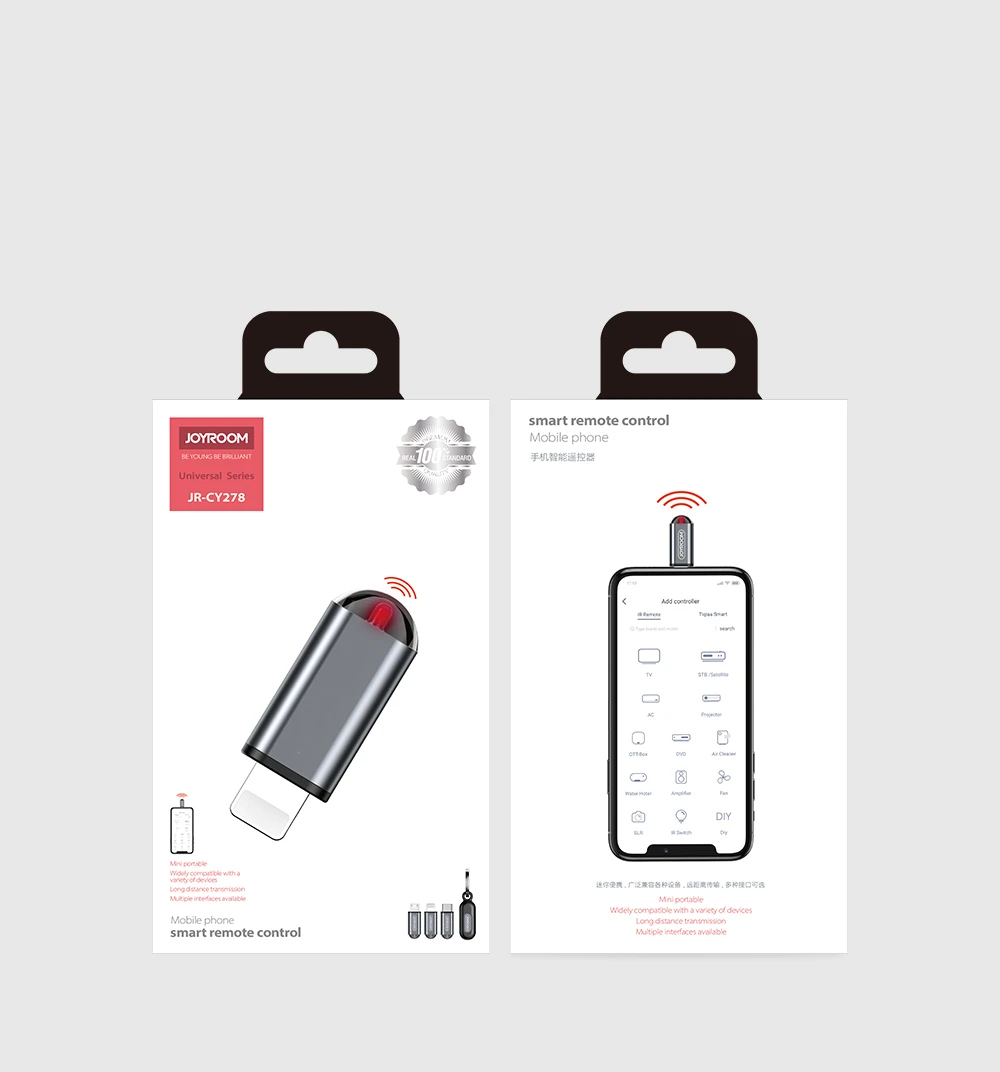 

IR Universal Remote Control For TV Box Air Conditioner App Control Infrared Appliances Mini Adapter For iPhone Micro USB Type-C