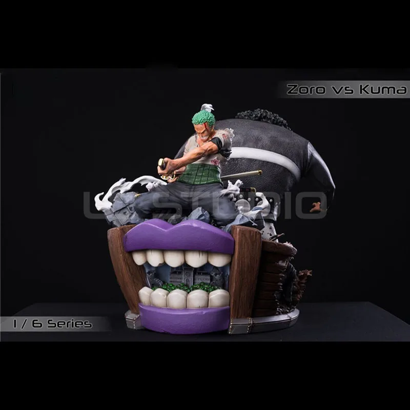 

1/6 One Piece Roronoa Zoro VS Bartholemew Kuma Cuts the Bear KUMA Battle Series Limited Statue GK Resin Action Figure Toy Q221