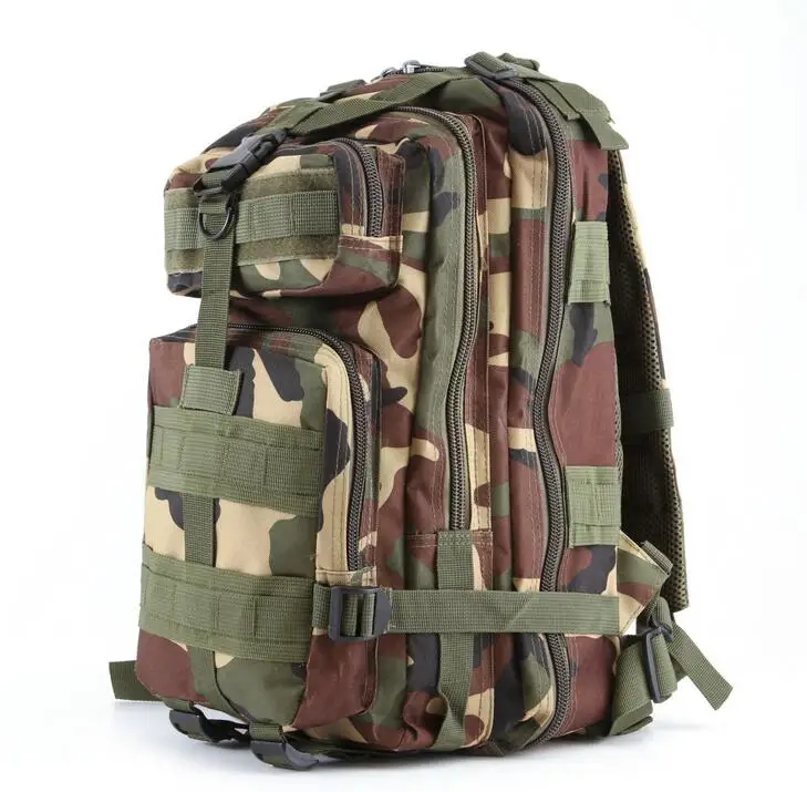 Jungle Camo 3P тактический рюкзак военный Molle армейская сумка Открытый походный рюкзак дорожная сумка через плечо около 30л - Цвет: Jungle Camo