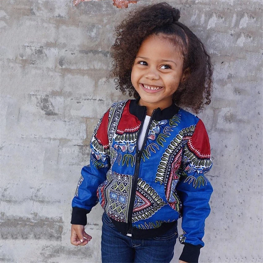 

6Colors Ankala Children Afircan Clothes Baby Girl Boy Dashiki Print Coat Fashion Clothing Kids Jacket Unisex Student 2021 New