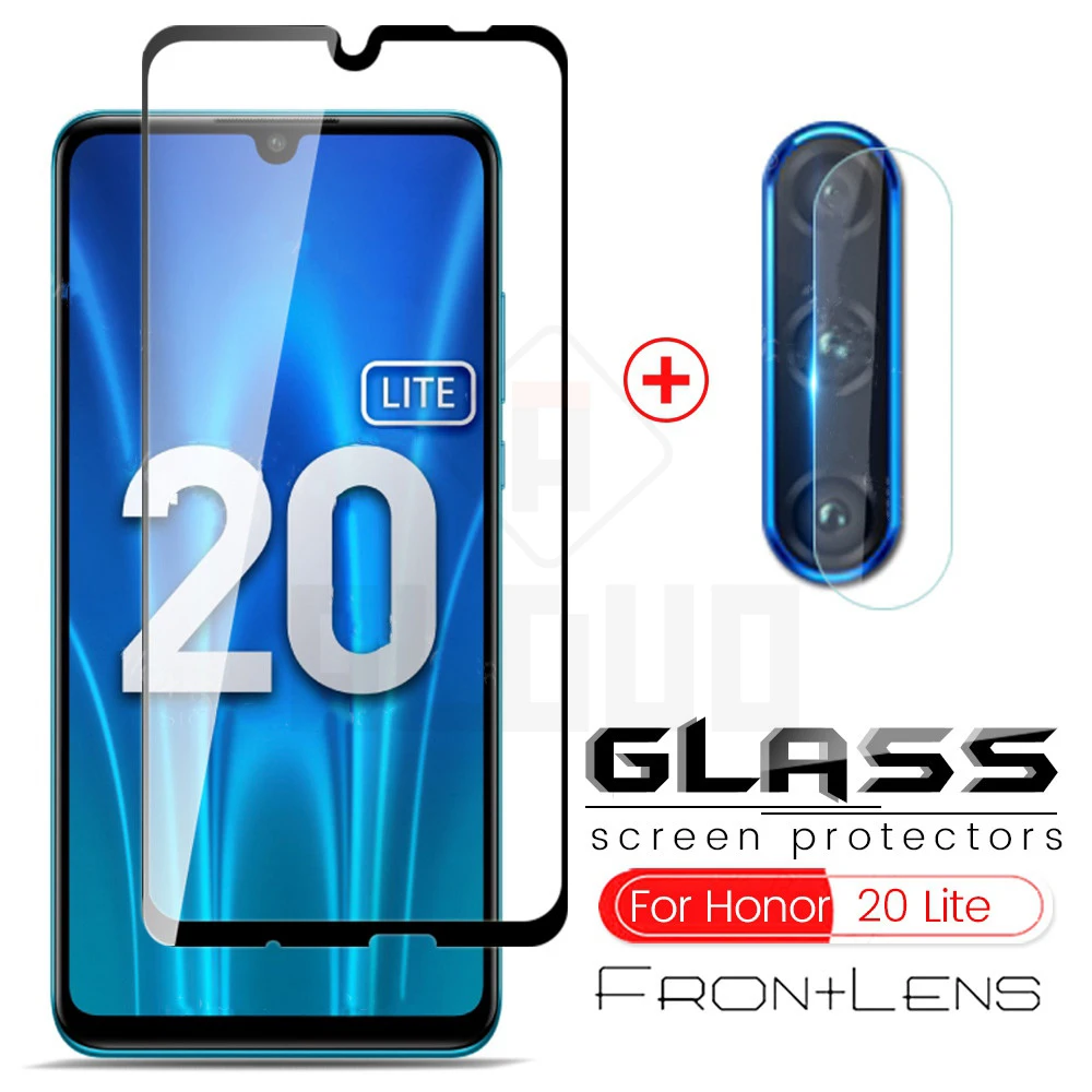2 в 1 Защитное стекло для huawei honor 20 lite light 6 15 Защитная пленка объектива камеры