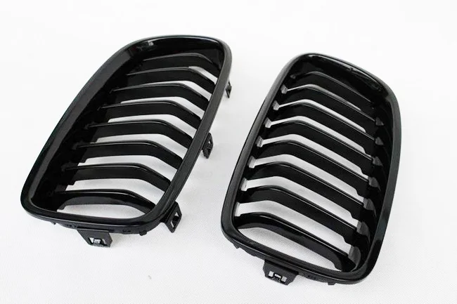 Пара глянцевых матовых передних решеток с углеродной чернотой 3 цветов для BMW серии F30 F31 F35 F80 2012 2013-2017 Гоночные решетки.