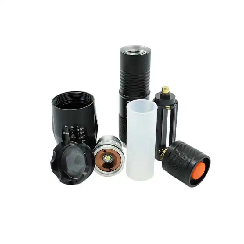 Светодиодный вспышка светильник ультра яркий фонарь T6 походный масштабируемый