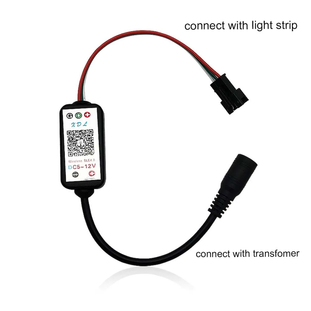 DC5-12V 192 Вт 3Pin Pixel Smart IC RGB светодиодный bluetooth контроллер для WS2811 WS2812 SK6812 | Лампы и