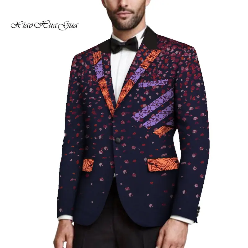 Мужские костюмы пиджак Мужской Блейзер по индивидуальному заказу Африканский