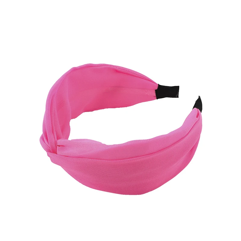 Флуоресцентный цветной ободок эластичная лента для волос перекрещивающийся с