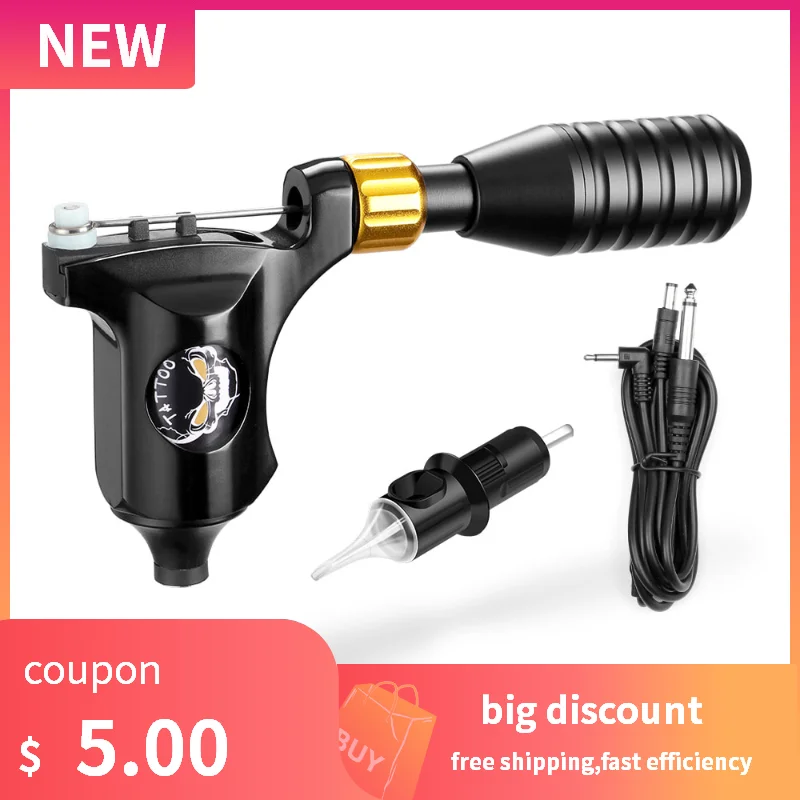 Новейший вращающийся слайдер 8 Вт Мотор роторная татуировочная машина пистолет DC