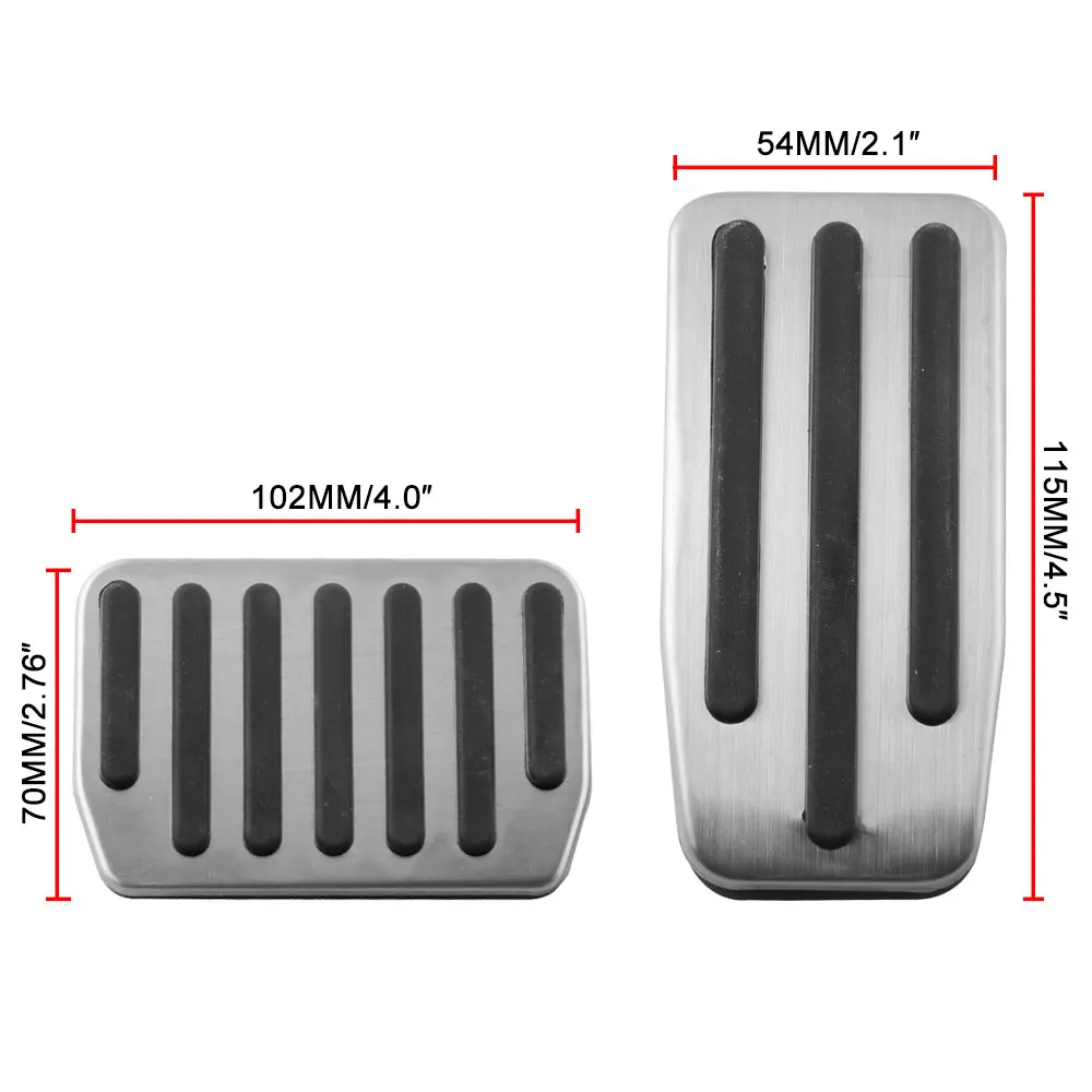2 шт. Нескользящая производительность алюминиевый сплав акселератор ног