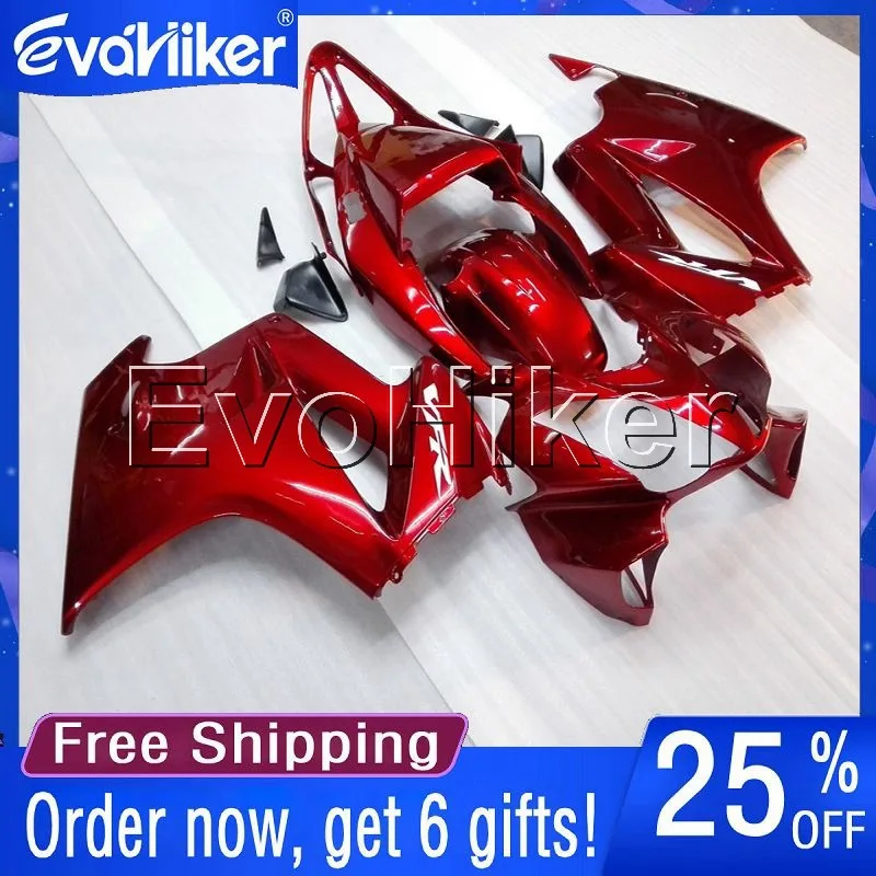 

Custom motorcycle fairing for VFR800 2002-2012 Injection mold motorcycle bodywork kit red+gifts