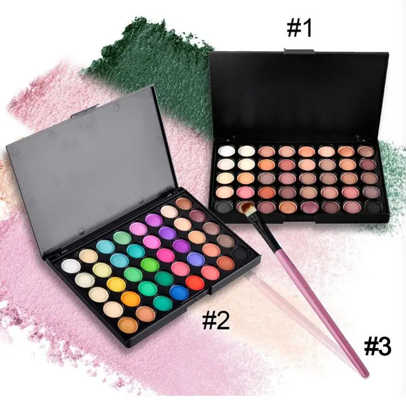 

40 colors eye shadow pearlescent shimmer eyeshadow compact palette earth warm glow set makeup palette shade cosmetics
