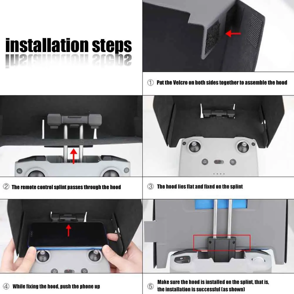 Солнцезащитная бленда с антибликовым покрытием для телефона складной
