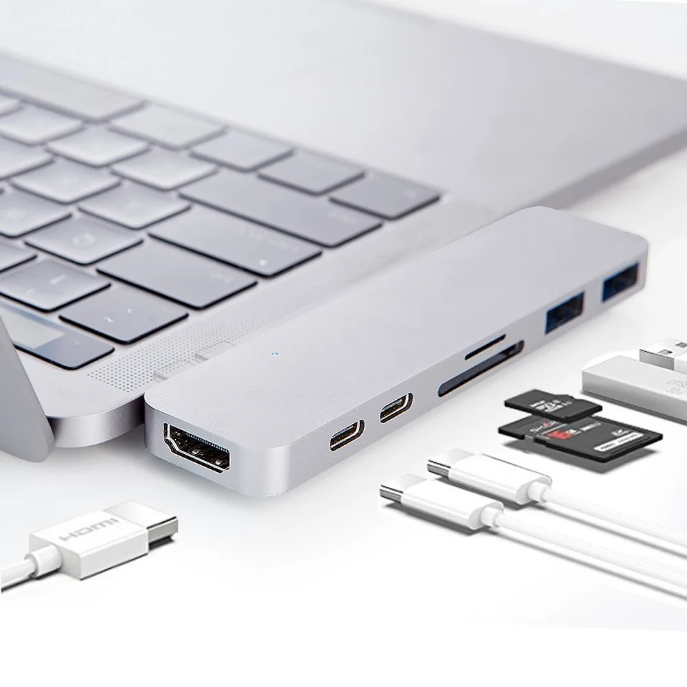 Usb хаб Type C to Multi 9 в 1 USB HUB 3 0 HDMI адаптер док станция для MacBook Pro PC Компьютерные