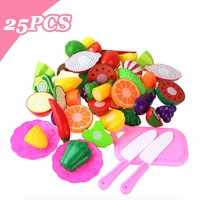 kids mini cutting toys with dishes food items toy vegetables fruits baby cute kitchen pretend stuff for girls role playing games
