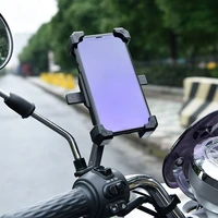 motorcycle bike phone holder support clip on handlebar universal stable cellphone mechanical holder stand gps mount bracket