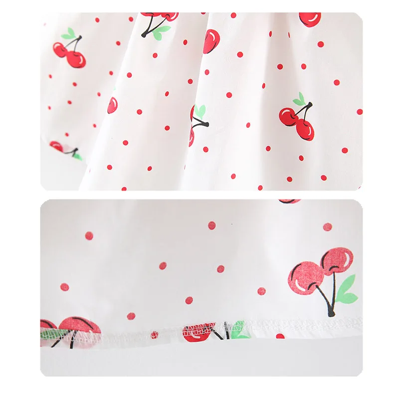 Summer Baby Girl Dress Toddler Girls Clothes 6-24 Months Sleeveless O-neck Print Floral Candy Color Bow Princess Dress With Hat