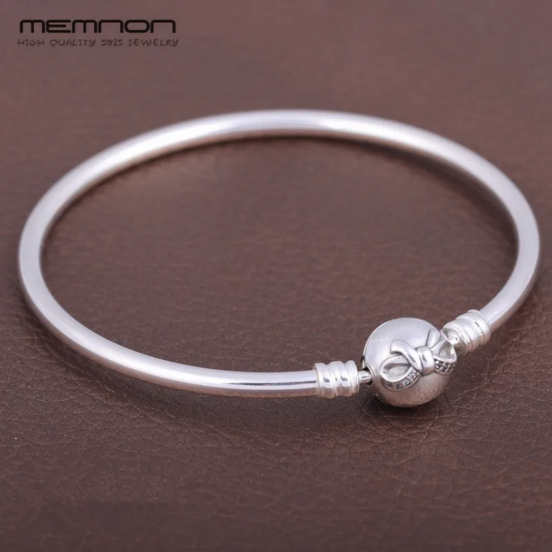Memnon, много видов 925 пробы, серебряные Изящные ювелирные Браслеты с сердечками, браслет с застежкой, сделай сам, подходят для женщин, YSZ008