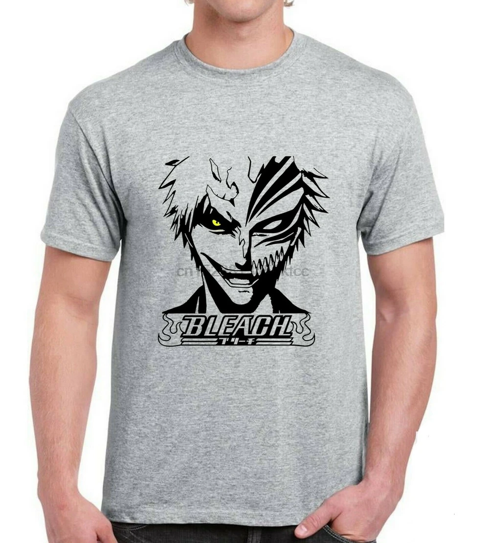Отбеливающая футболка Ichigo с аниме Банкай ажурной маской для косплея манги