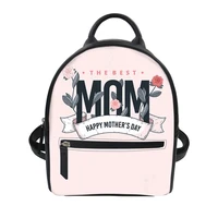 happy mothers day nice gift with mom print female backpack schoolbag women casual book bag for girls large capacity laptop bags