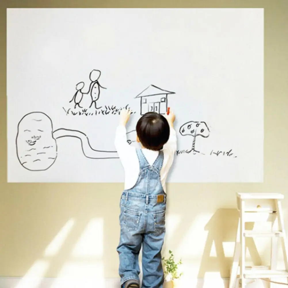 PVC Waterproof Blackboard Sticker Wallpaper Decor Movable Graffiti Wall Kid With Art Chalkboard Board Writing White Pen Sti C8T2 |