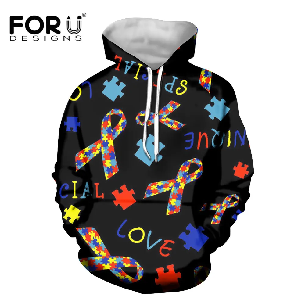 

FORUDESIGNS/мужские топы с длинным рукавом и объемным принтом, формальные, большие размеры, толстовка в стиле хип-хоп с карманами