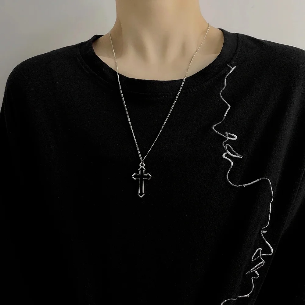 Ожерелье женское регулируемое в Корейском стиле с крестом 2021 |