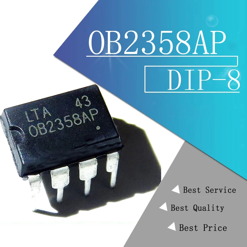 10 шт. OB2358AP OB2358A DIP 8 DIP8 OB2358 Текущий режим PWM контроллер IC|integrated circuit|circuit integrep p |