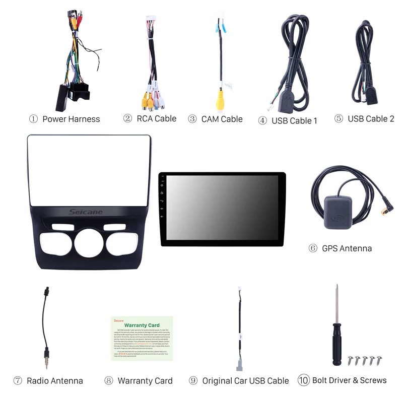 Seicane 10 1 дюймов HD сенсорный экран Android 8 GPS навигационная система Bluetooth радио для 2013