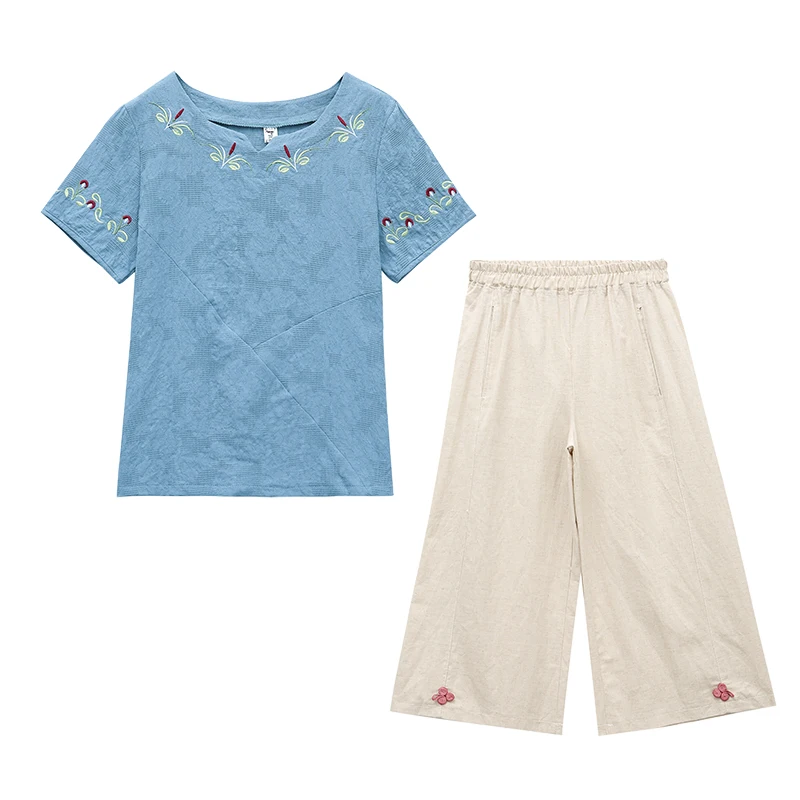 Наборы для женщин Лето 2020 Новый Модный повседневный комплект из двух предметов