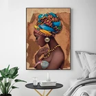 Картина в стиле современного африканского искусства с изображением женщины, принты на холсте, скандинавские плакаты с красивой девушкой для дома, гостиной, Куадрос