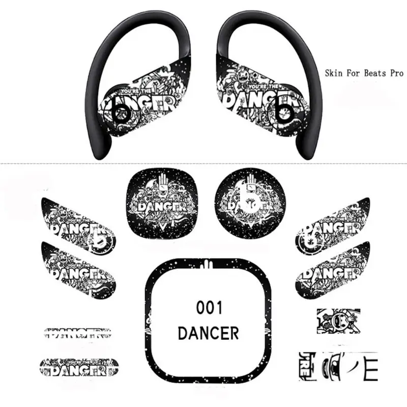 

Newest Protection Decorative Bluetooth Headphone Sticker Headset Personality Fashion Film For Apple Beats Powerbeats Pro